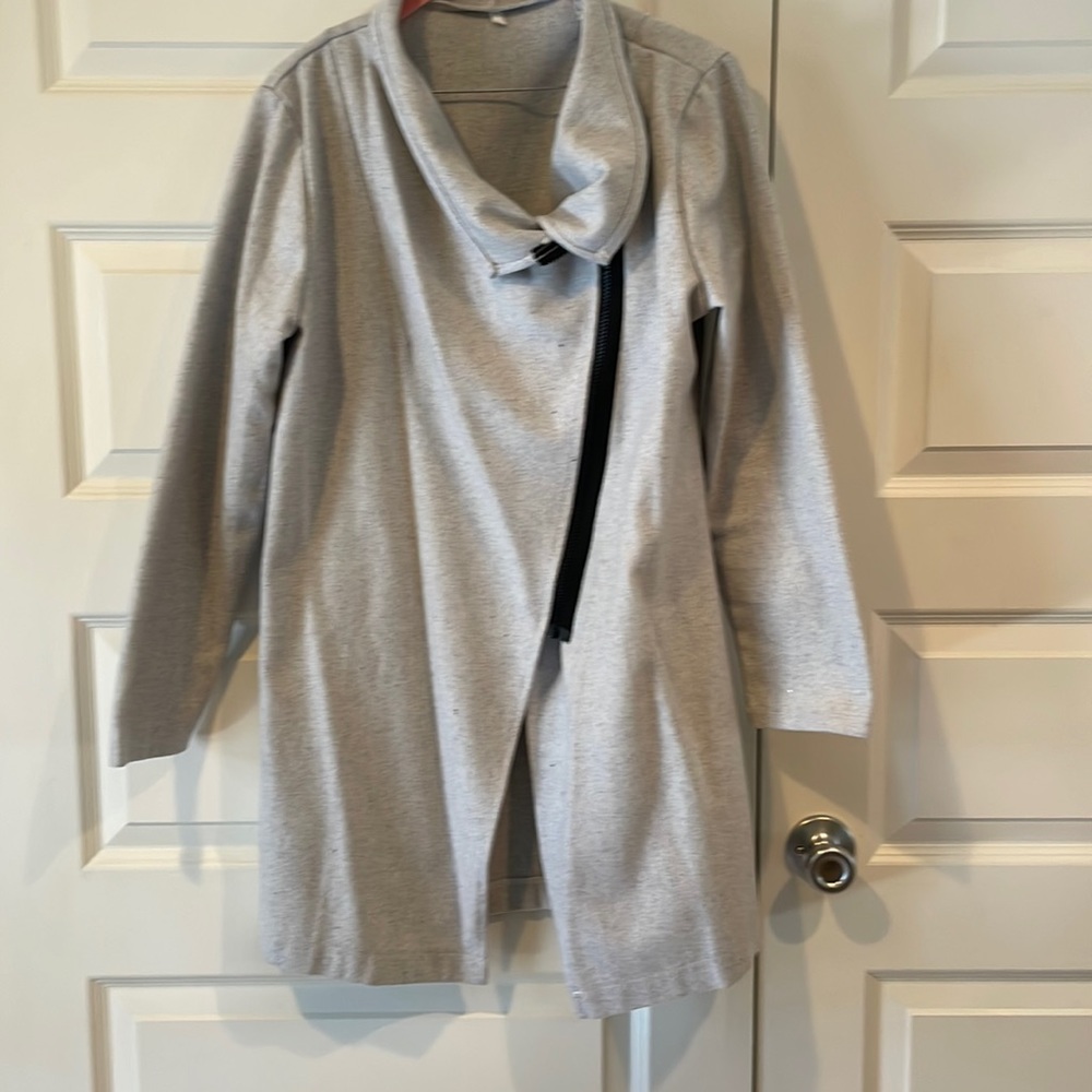 Moto style longer coat